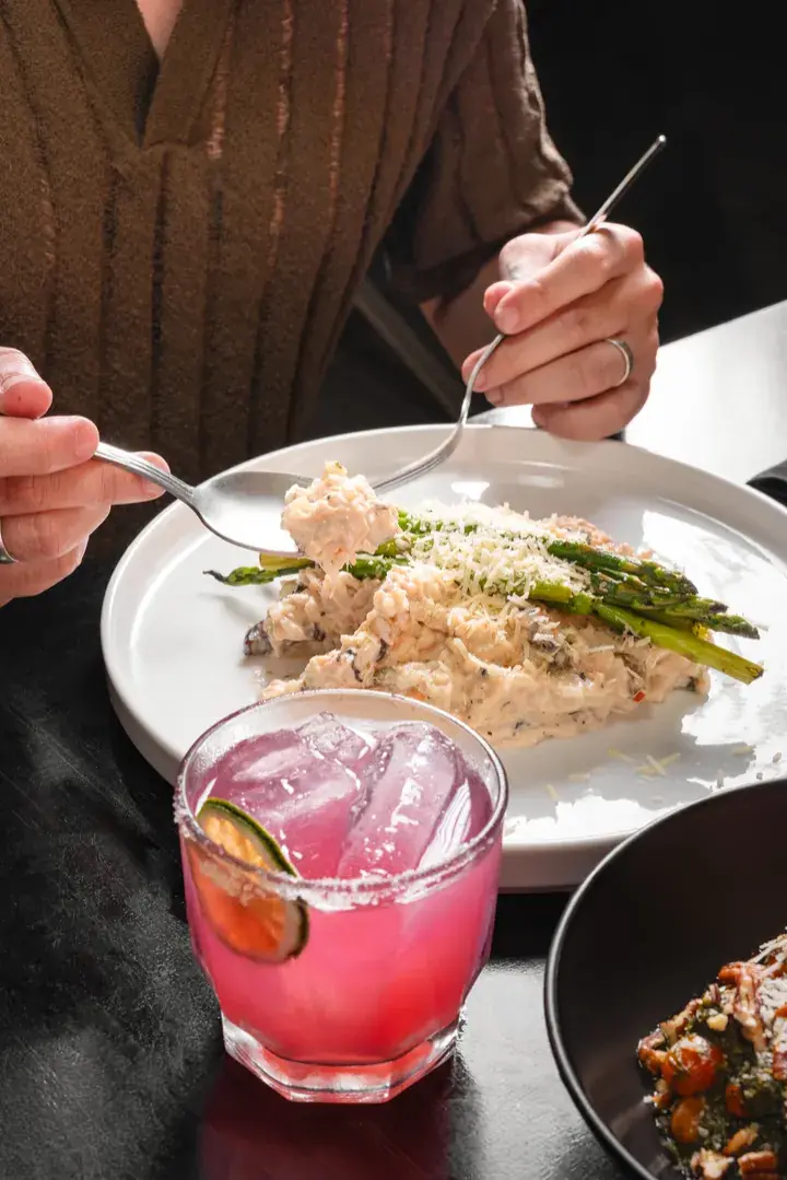 Risotto de salmón